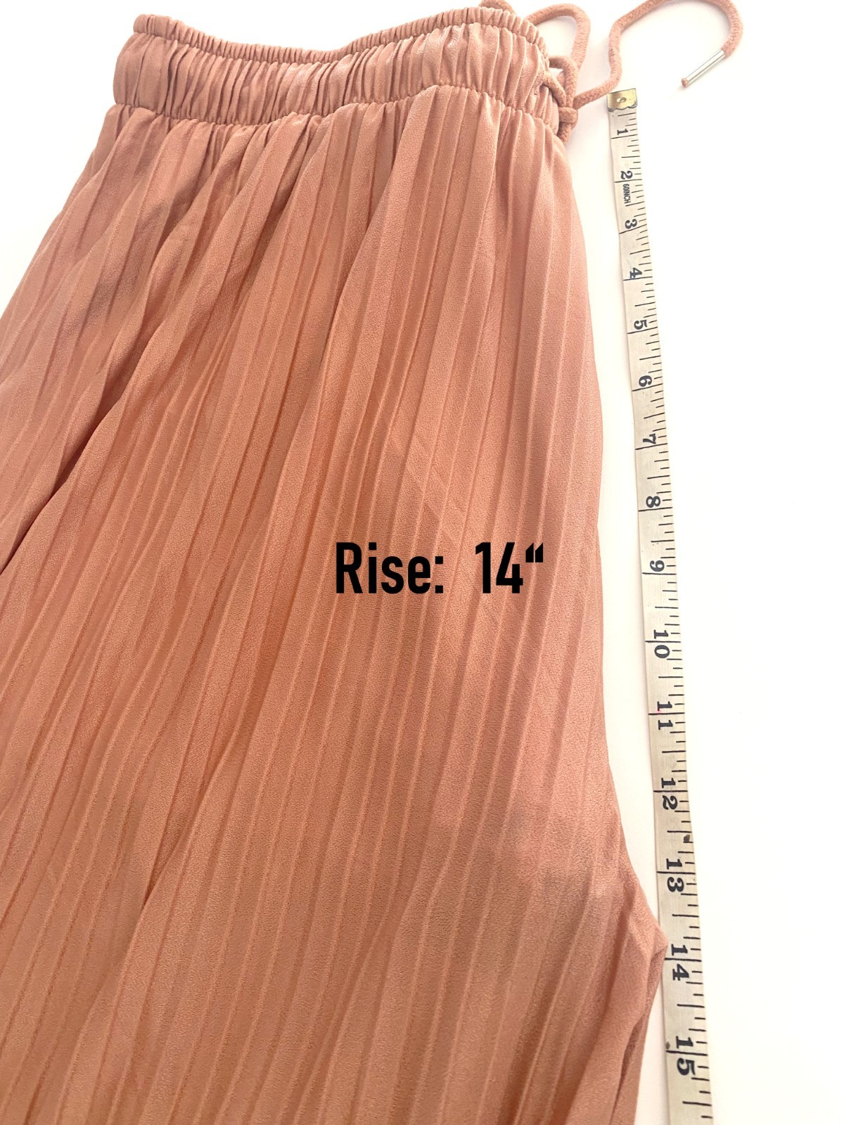 1X 2X 3 Wide Leg Pleated Soft Flowing Woven Pants Loose Fit Elastic Waist Zenana