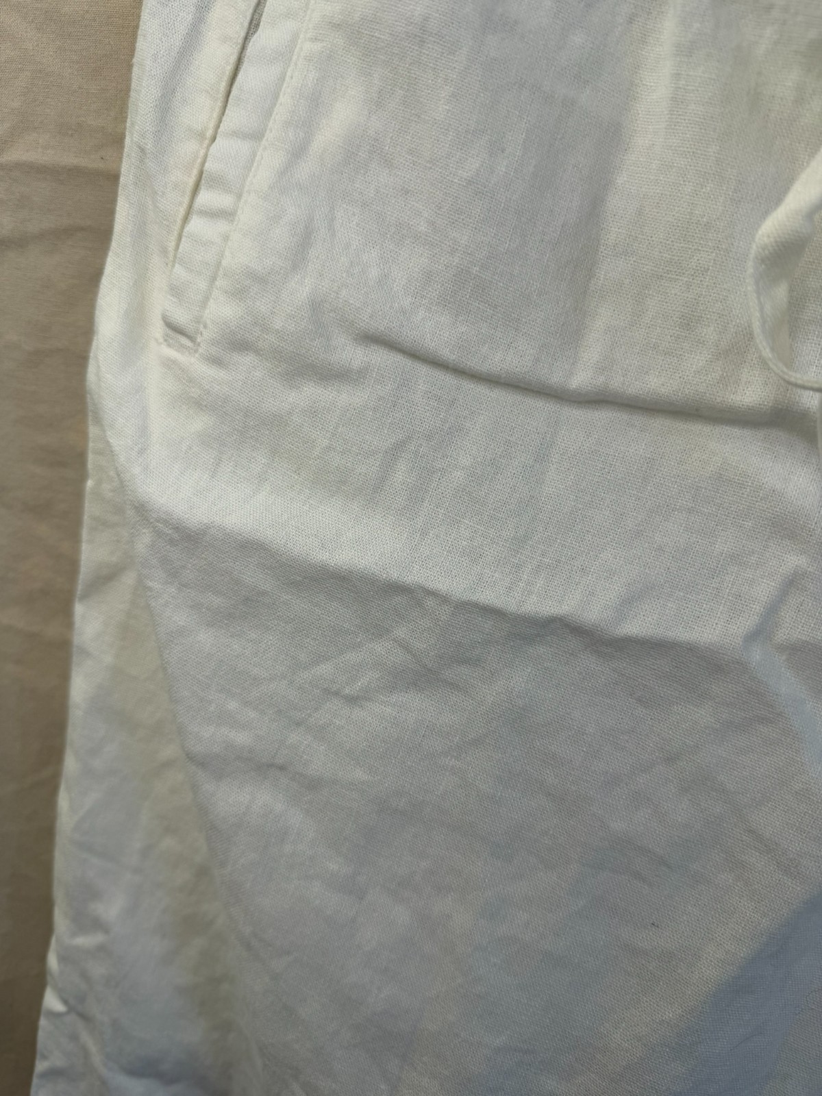 Love Tree Los Angeles White Pants Womens Size Medium Linen Blend