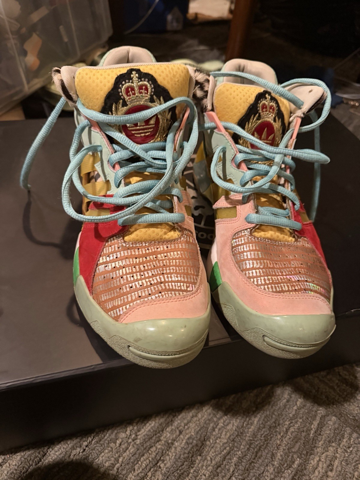 Adidas Jeremy Scott JS Street Ball Q23513 Authentic Multicolor Men’s Sz 10