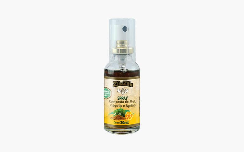 Spray Composto de mel própolis e Agrião