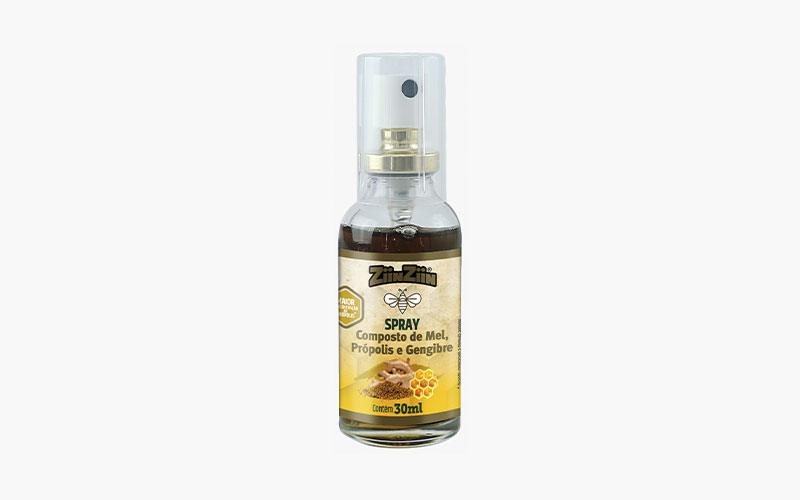 Spray Composto de mel própolis e gengibre